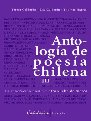 cover image of Antología de poesía chilena, Vol. III